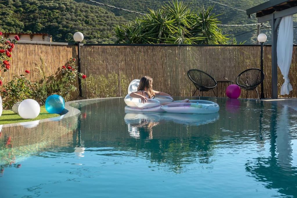 Villa Casa Del Miele, Private Pool, Bbq, Mountain View. Alikianos Exterior foto